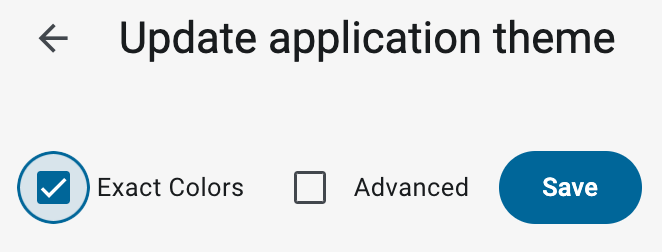 Exact Colors Checkbox