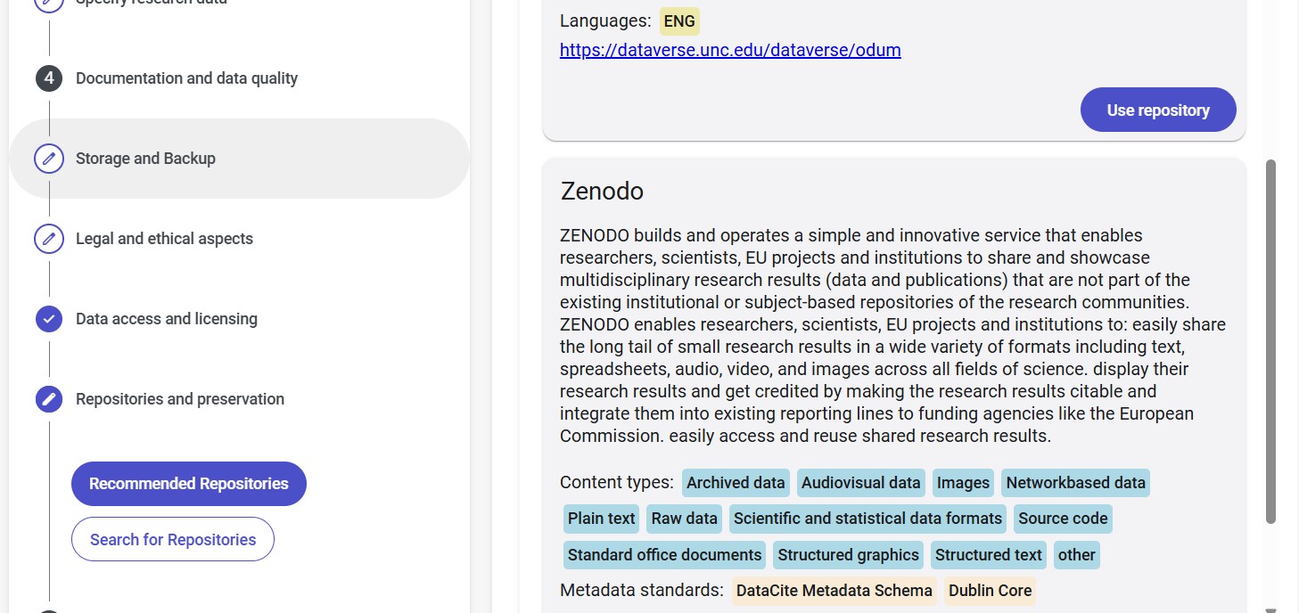 Recommended repositories