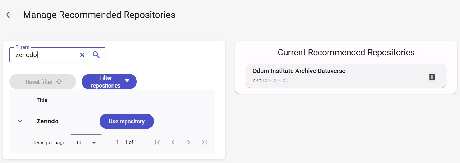 Searching and adding repositories