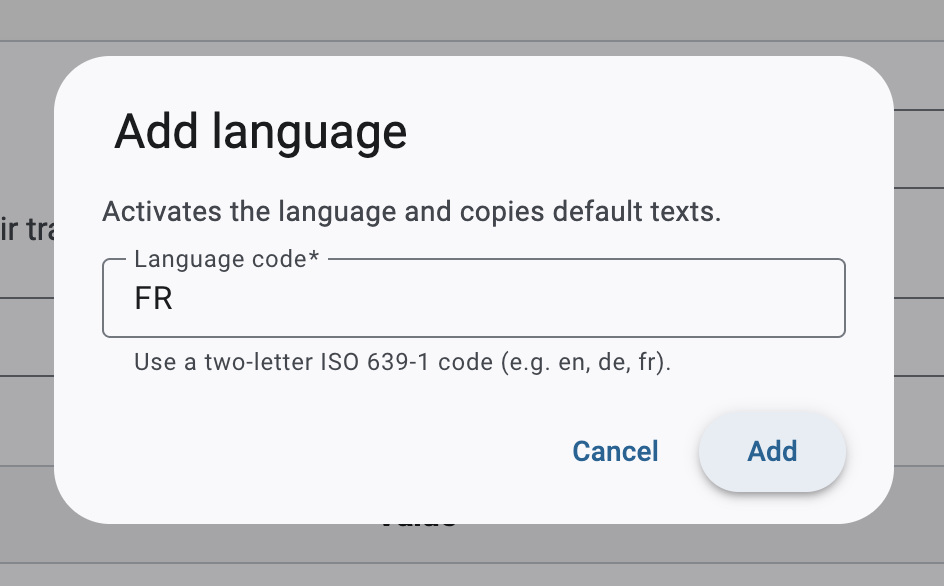 Add Language
